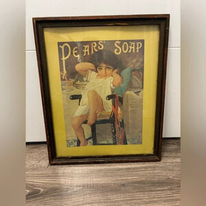 Vintage "Pears Soap" Advertising Print - Framed